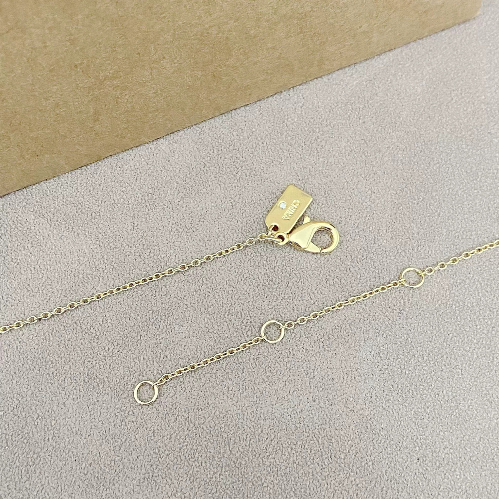 Coach Rhinestone Letter Necklace - Picture 2 of 6